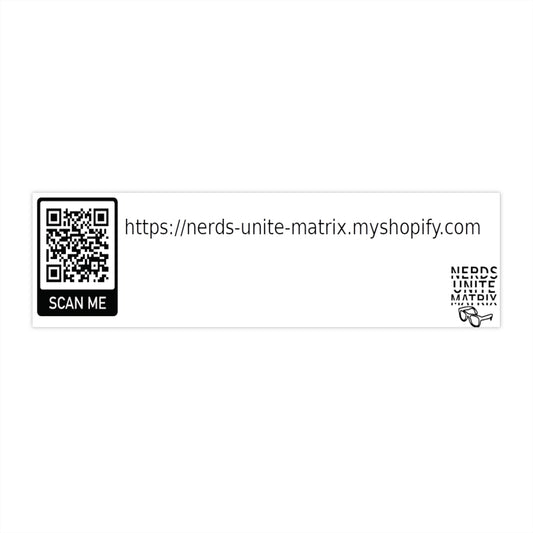 Nerds Unite Matrix Shopify Bumper Sticker