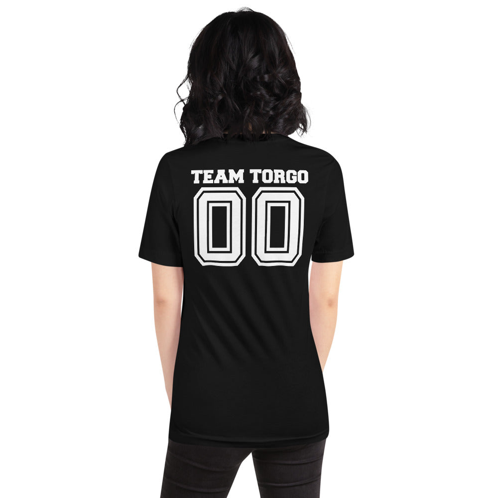 Team Torgo T-Shirt with White Text on the back