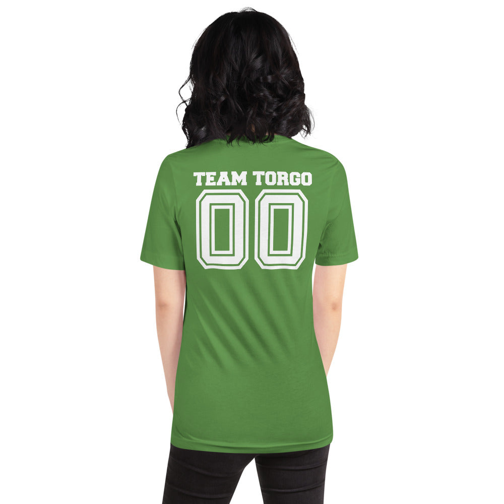 Team Torgo T-Shirt with White Text on the back