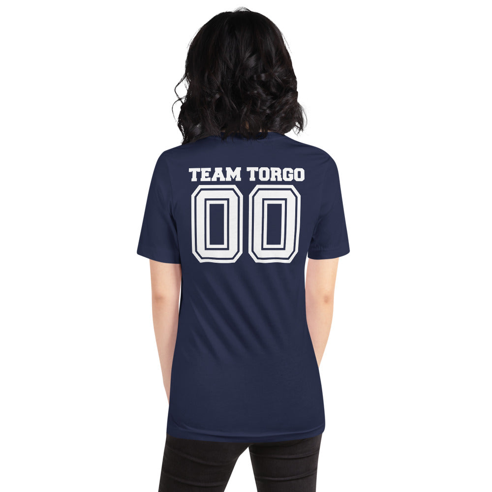 Team Torgo T-Shirt with White Text on the back