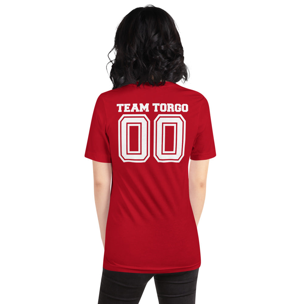 Team Torgo T-Shirt with White Text on the back